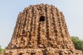 Unfinished Alai Minar minaret in Qutub complex in Delhi, Indi