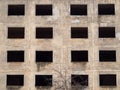 Rooms without windows. Unfinished apartment block