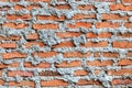 Unfinished Brick Wall, Close up