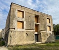 unfinished bunker conversion into apartment building Royalty Free Stock Photo