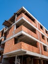 Unfinished construction bulding against blue sky Royalty Free Stock Photo