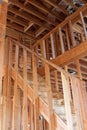 Unfinished Home Frame Interior Royalty Free Stock Photo