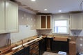 Unfinished kitchen instalation remodel