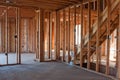 Unfinished New Construction Framing Royalty Free Stock Photo