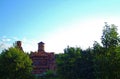 Unfinished Orthodox Church in the summer evening