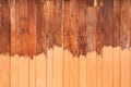 Unfinished paint wooden planks, wood background