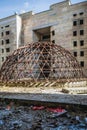 Unfinished Romodanov Neurosurgery Institute building in Kyiv, Ukraine