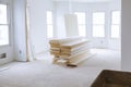 unfinished room of inside house under construction Royalty Free Stock Photo