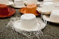 Unfinished Straw Hats Royalty Free Stock Photo