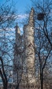 The unfinished TV Tower in Yekaterinburg in Russia was detonated Royalty Free Stock Photo