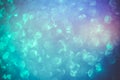 Unfocused abstract blue background, blurred lens bokeh