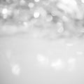 Unfocused abstract silver glitter holiday background Royalty Free Stock Photo