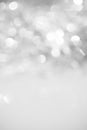 Unfocused abstract silver glitter holiday background. Royalty Free Stock Photo