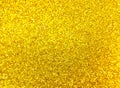 The unfocused golden background with shine. Royalty Free Stock Photo