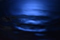 Unfocused picture dark blue water drop waves background. Royalty Free Stock Photo