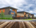 Unfocused picture of house Royalty Free Stock Photo