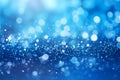 Unfocused shimmer royal blue sparkle. Background. Christmas wrapping paper. Royalty Free Stock Photo