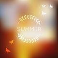 Unfocused summer background.