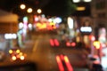 Unfocused Trail Lights at Singapore Street Royalty Free Stock Photo