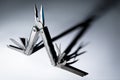 Unfolded multitool Royalty Free Stock Photo