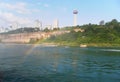 Unforgettable summer trip to Niagara Falls. rainbow Royalty Free Stock Photo