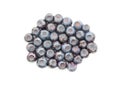 Unfrozen blueberries isolated on white background Royalty Free Stock Photo