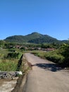 Ungaran mountain of background central java Indonesia country