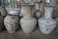 Unglazed stoneware jars from ancient kiln.