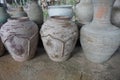 Unglazed stoneware jars from ancient kiln.