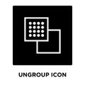 Ungroup icon vector isolated on white background, logo concept o Royalty Free Stock Photo