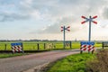 Unguarded level crossing in the Netherlands