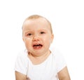 Unhappy baby Royalty Free Stock Photo