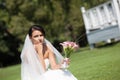 Unhappy bride Royalty Free Stock Photo