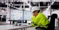 Unhappy Engineer Operator Using SCADA System