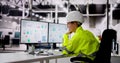 Unhappy Engineer Operator Using SCADA System