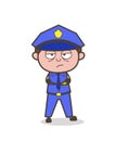 Unhappy Officer Character