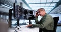 Unhappy Sad Developer Programmer Man In Stress Coding Software Royalty Free Stock Photo