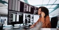 Unhappy Sad Developer Programmer Woman In Stress Coding Software