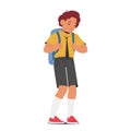 Unhappy School Boy Character, Disheartened Child Displaying Signs Of Sadness And Discontent, Cartoon Vector Illustration