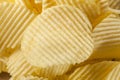 Unhealthy Crinkle Cut Potato Chips Royalty Free Stock Photo