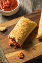 Unhealthy Microwaved Pizza Pockets Royalty Free Stock Photo