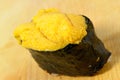 Uni (Sea Urchin Roe) Sushi Royalty Free Stock Photo