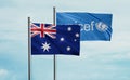 UNICEF and Australia flag
