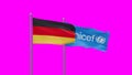 UNICEF and Germany flag