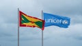 UNICEF and Grenada flag