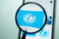 UNICEF Logo under magnifying glass Royalty Free Stock Photo