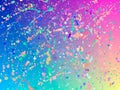 Unicorn background with rainbow mesh. Fantasy gradient backdrop with splash. Vector illustration for poster, brochure