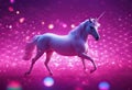 Unicorn background with rainbow mesh. stock illustrationBackgrounds, Glittering, Pink Color, Princess, Purple