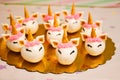 Unicorn cake and cupcakes for a party Royalty Free Stock Photo
