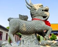 Unicorn carving inside zhanshan temple Royalty Free Stock Photo